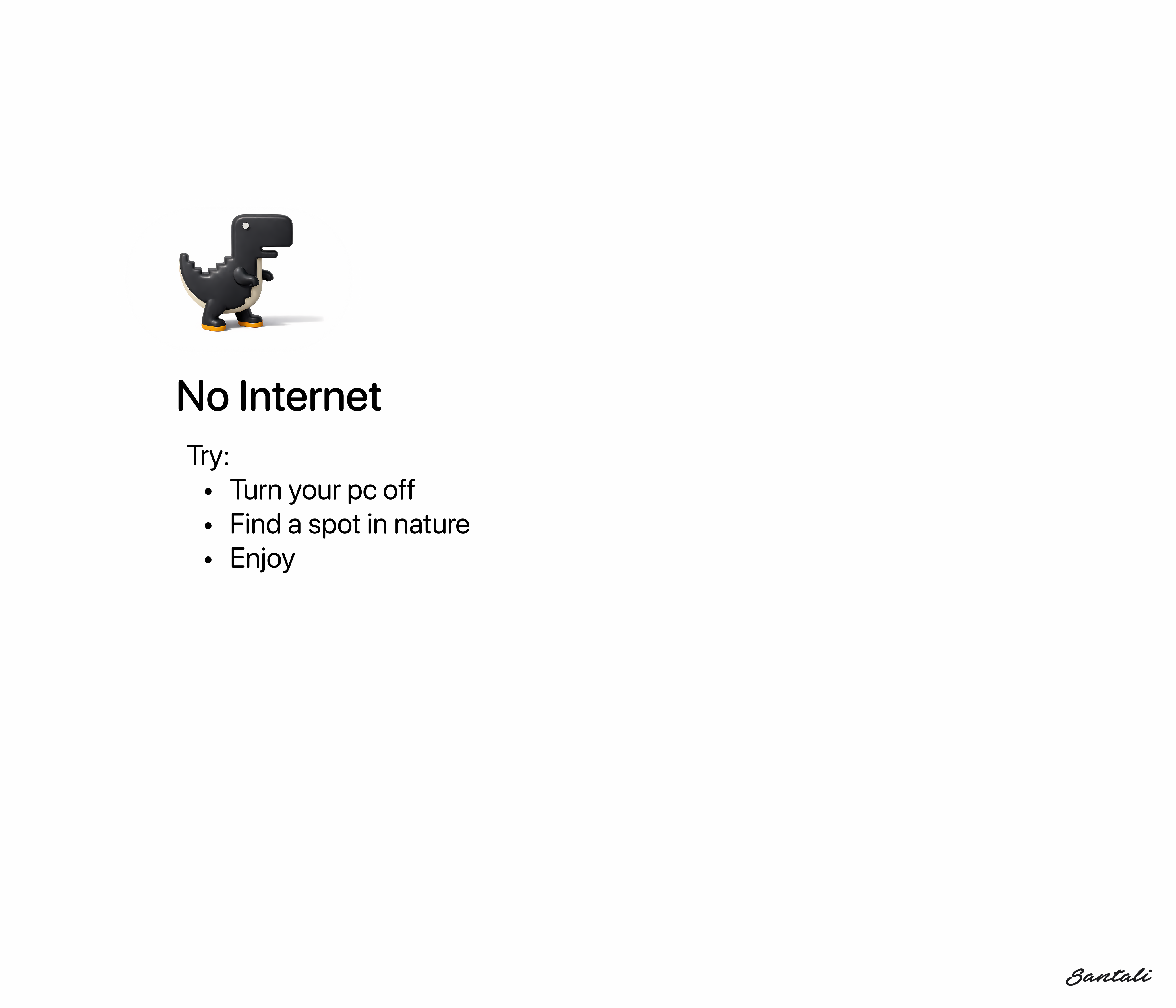 Glass GlideSurface — No Internet